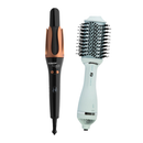 Taiff Automatic Curling Iron – 1¼" Rotating Barrel + Taiff Tourmaline Hot Brush 1200w